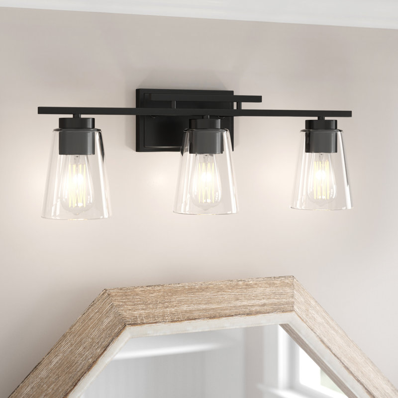 Éclairage pour salle de bain 3 lumières à intensité variable Averi, Noir