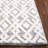 Vermont Hand Woven Wool/Cotton Geometric Rug in Ivory/Gray-1164009845