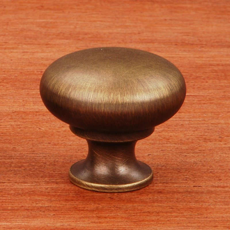 CK Series 1 1/4" Diameter Mushroom Knob, 1.25" H x 1.25" W x 1.06" D, Antique English