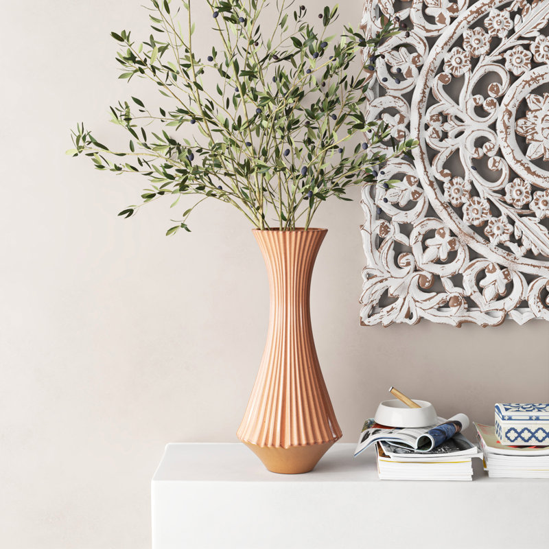Vase de table intérieur / extérieur 20 po Rust 