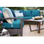 Ensemble de conversation modulaire en rotin 2 pièces avec coussins Sunbrella-1612687072