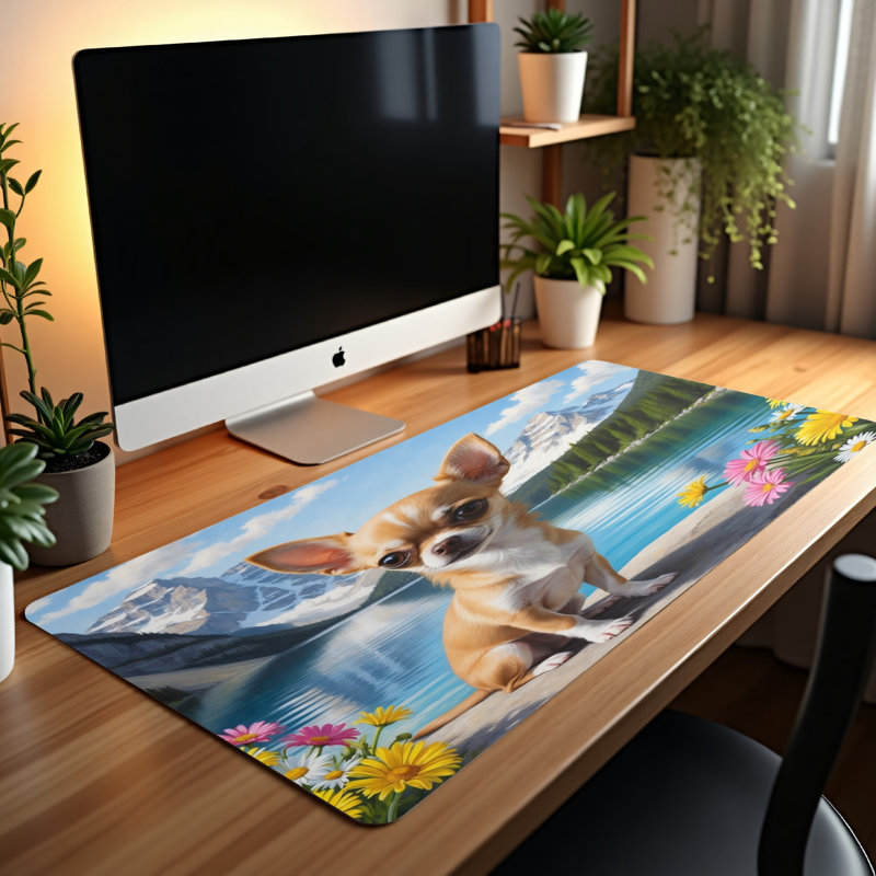 Polyester Desk Pad, 31.5x15.5