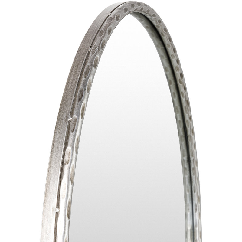 Miroir mural Jakin, Argent, 36 po x 36 po