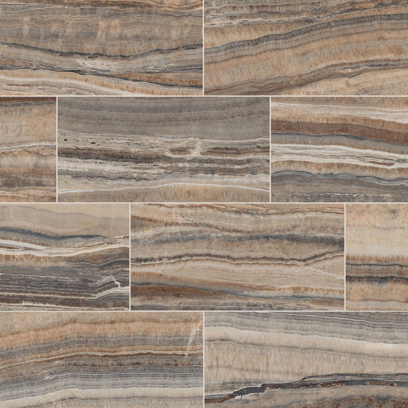 Infinity Stone 12x24 Matte Porcelain Tile, Amber