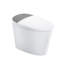 Toilette intelligente avec réservoir d'eau intégré, chasse d'eau automatique, siège chauffant avec fonction de lavage multiple et veilleuse (télécommande incluse)