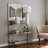 Modern Glam Dresser with Tempered Glass Top, Gold Finish, 39.4 x 33.5 x 11.8 inches | 100% Metal Frame, 4 mm Glass Thickness | Features Numerous Shelves, Wall-Mountable, Stylish & Functional Storage Solution-1250403701