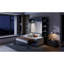Grand lit escamotable mural avec canapé, gris-394968329