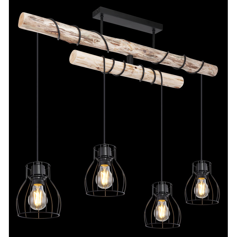 Pinkham 4 - Light Black Cluster Pendant