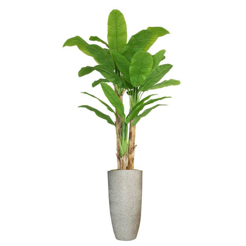 Arbre de bananier artificiel Panama en pot