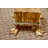 Hannasville Luxe Tall Buffet Lamp in Gold with Striped Shade
