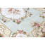 Hand-Knotted High-Quality Green and Ivory Area Rug