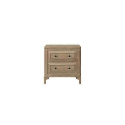2 Drawer Nightstand With Sand Finish