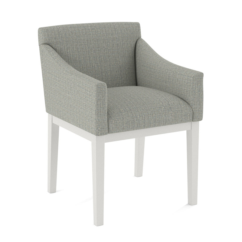 Upholstered Arm Chair, Applause Bravo, White