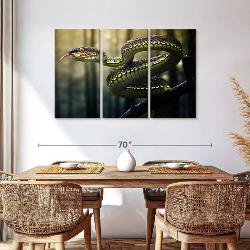 Brampt Sumatran Jungle Viper, 36" H x 57" W