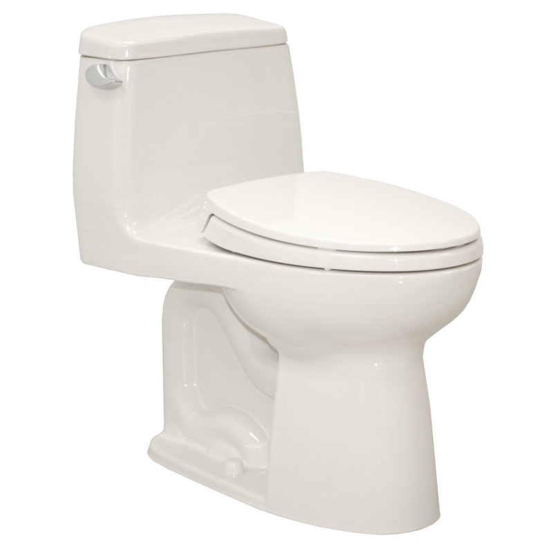 UltraMax® 1.6 GPF Elongated One-Piece Toilet (Seat Included), Colonial White, Left-Hand