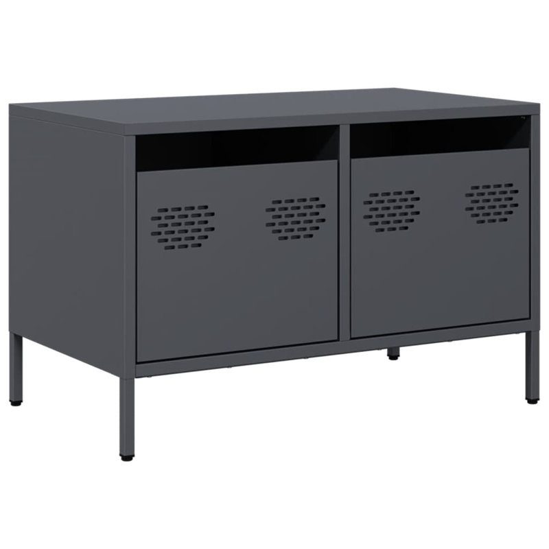 Ayele Unfinished TV Stand for TVs up to 24", Anthracite, 68cm