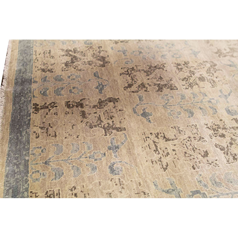 Silk Floral Area Rug
