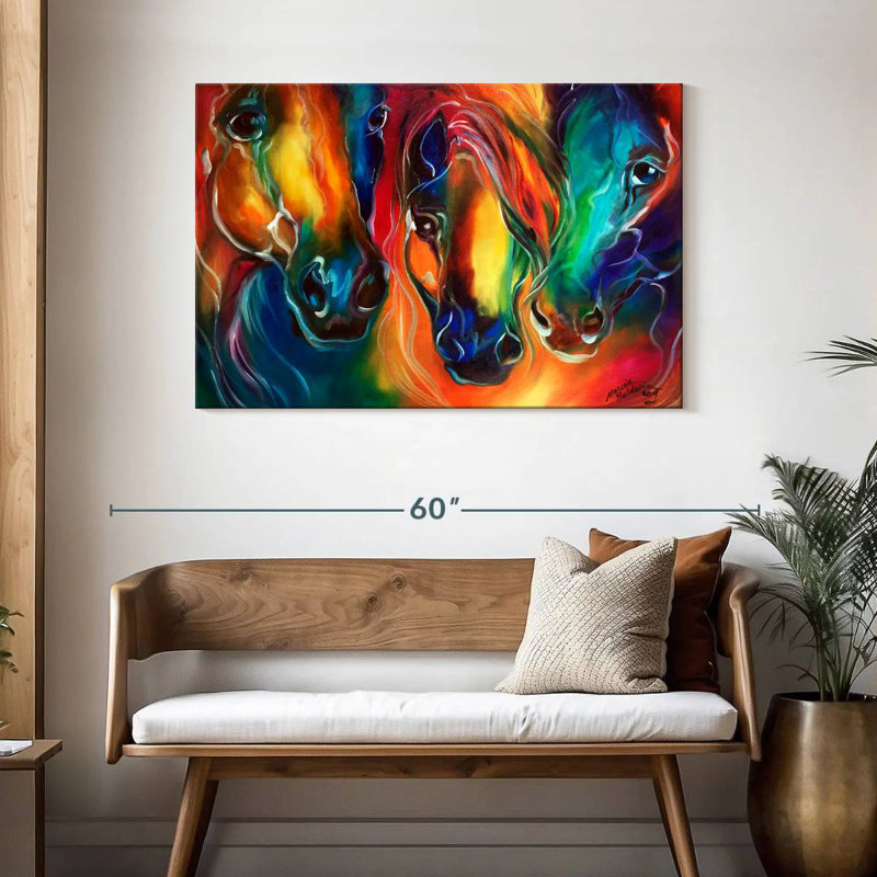Brampt Color My World With Horses, H 30 po x l 45 po