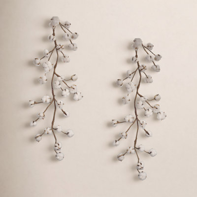 69'' in. Faux Cotton Garland
