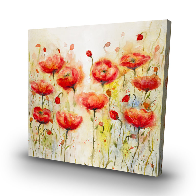 flowers garden - 32"x32" art on canvas