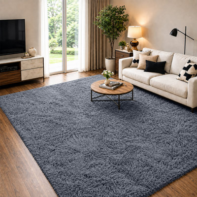 Soft Fluffy Living Room Large Area Rug