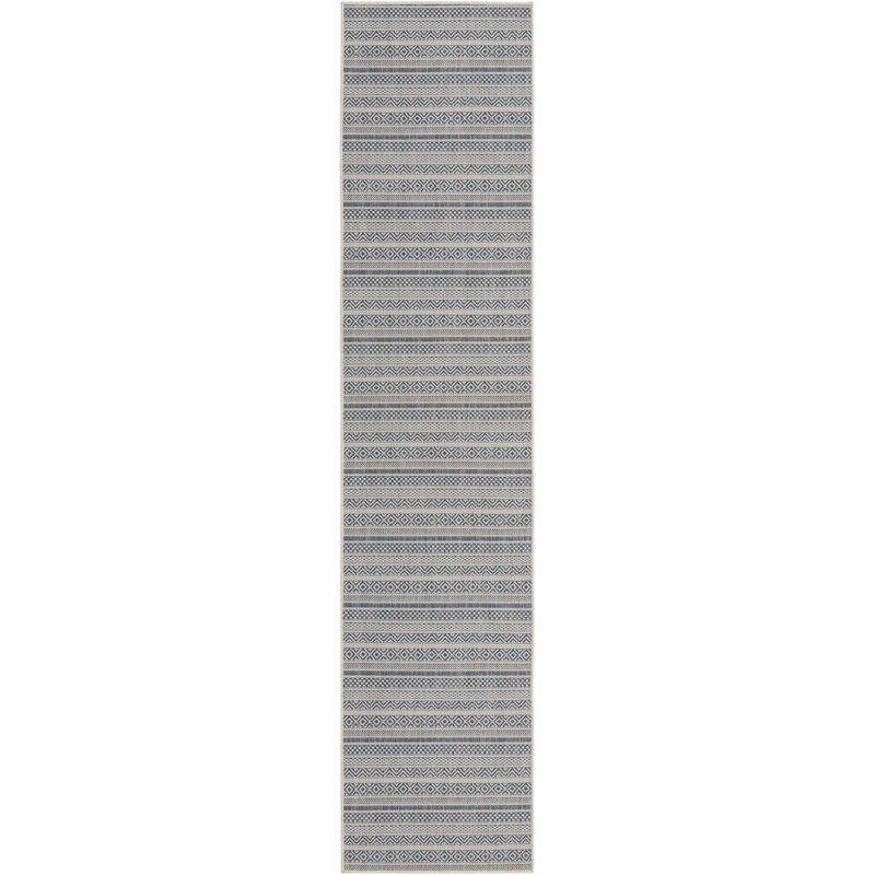 Evolet Striped Indoor / Outdoor Rug, Runner 2'7" x 12'
