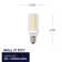 60 Watt Equivalent T6 E12/Candelabra Dimmable LED Bulb