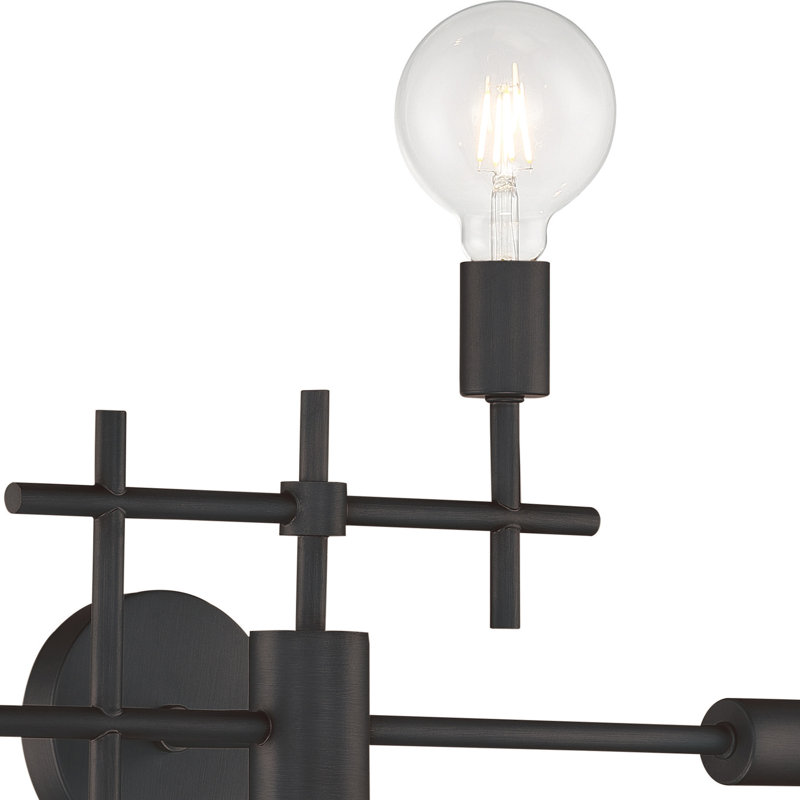 Cusack 4-Light Dimmable Vanity Light, Black