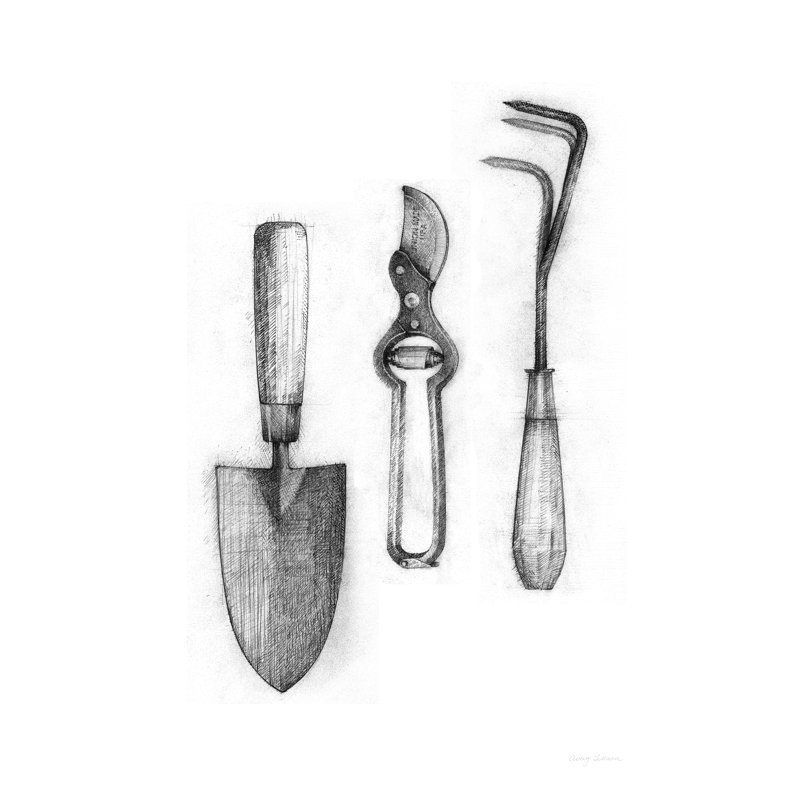 Farm and Garden V Crop by Avery Tillmon - Painting Print, 76cm H x 51cm W, Black Floater Framed