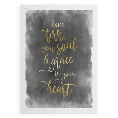 Fire in Your Soul -Canvas Print Only - NOT FRAMED
