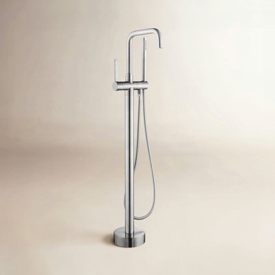 Delara Freestanding Tub Filler with Diverter