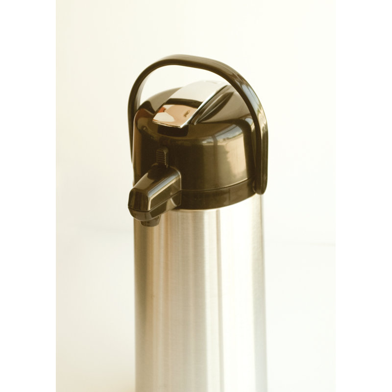 Glass Vacuum Insulated Airpot with Lever Lid