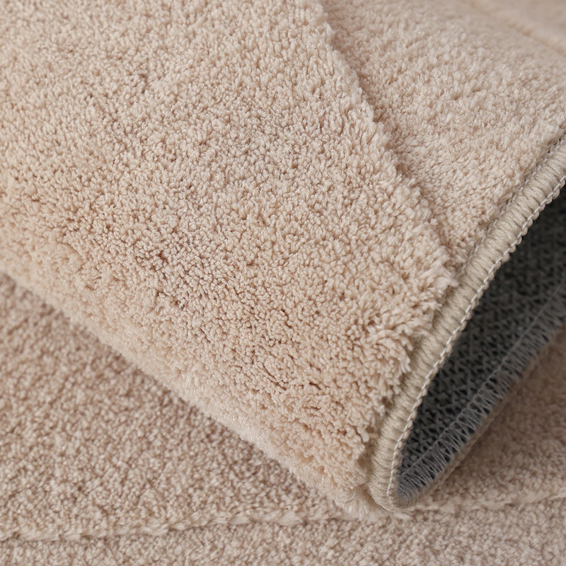 Tapis beige à poils longs lavable 5 x 7 Hardage Hills