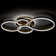 Tavin 5-Light 110cm Golden Loops LED Semi Flush Mount Light