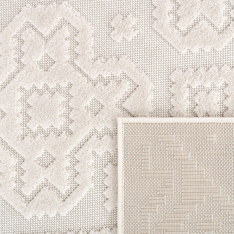 Geometric Indoor / Outdoor Rug, Rectangle 6'7" x 9'6"