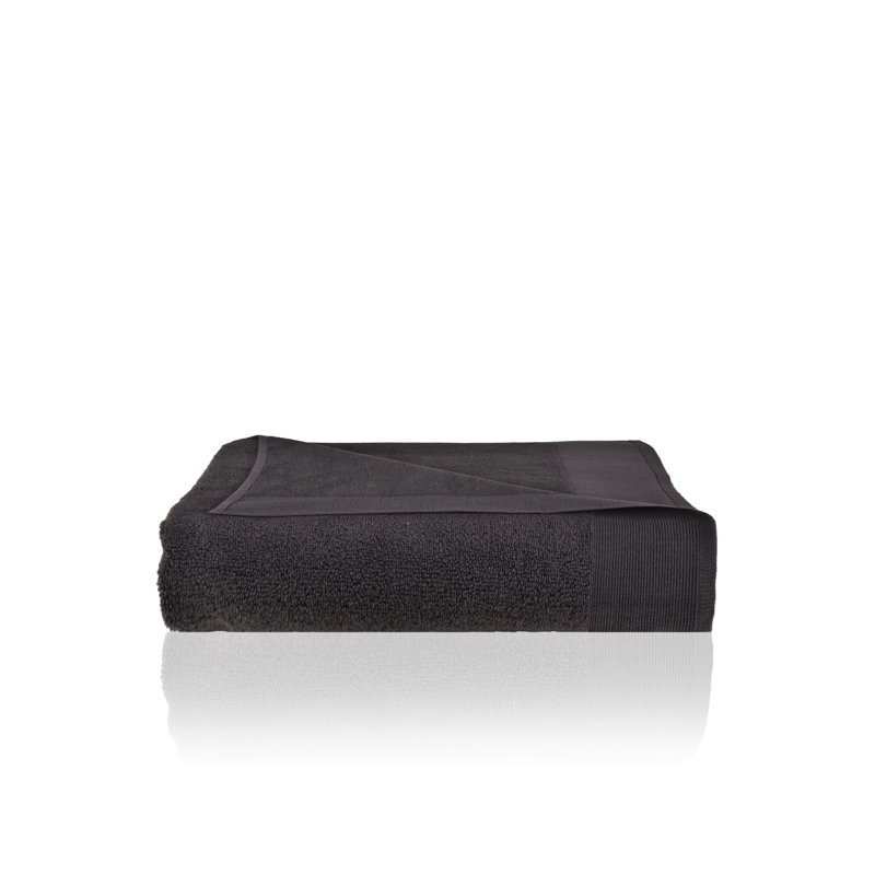 Hardeman Plush Bath Towel, Gray