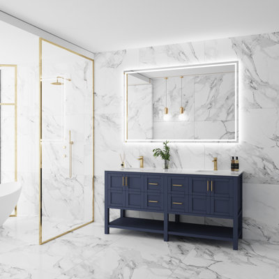 Meuble-lavabo double 72 po Omi