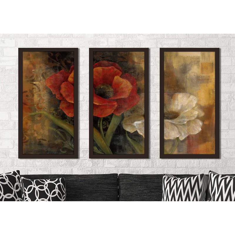 «Perfect pair I Oil» par Carol Robinson - Cadre photo 3 pièces multi-pièces, L 52,5 po x H 33,5 po x P 1 po