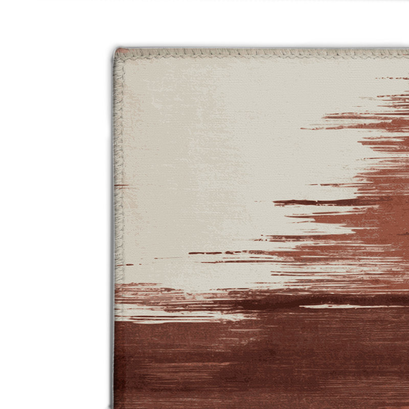 Tapis intérieur et extérieur beige Watercolor, Rectangle 4pi x 6 pi