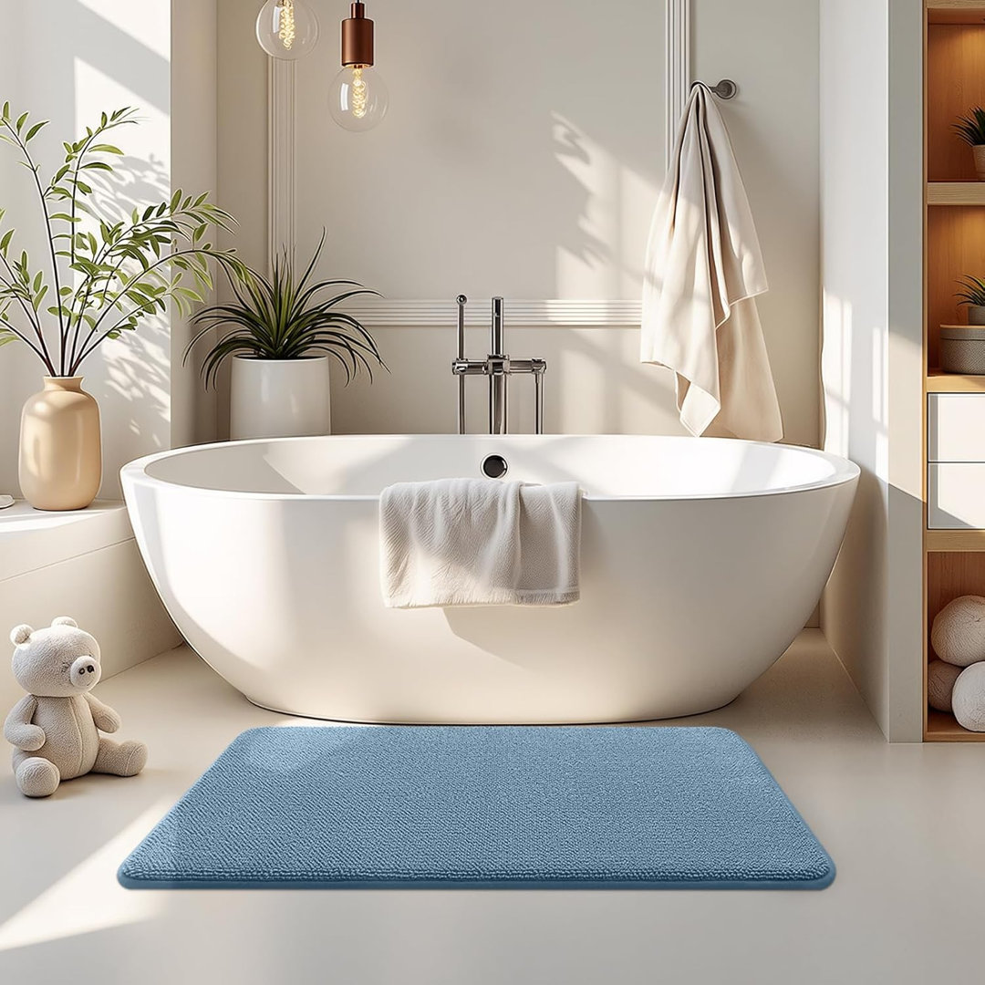 40Ã60cm Memory Foam Absorbent Non-Slip Washable Bath Mat