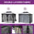 Outdoor Aluminum Hardtop Patio Gazebo with Curtain and Netting-93931797