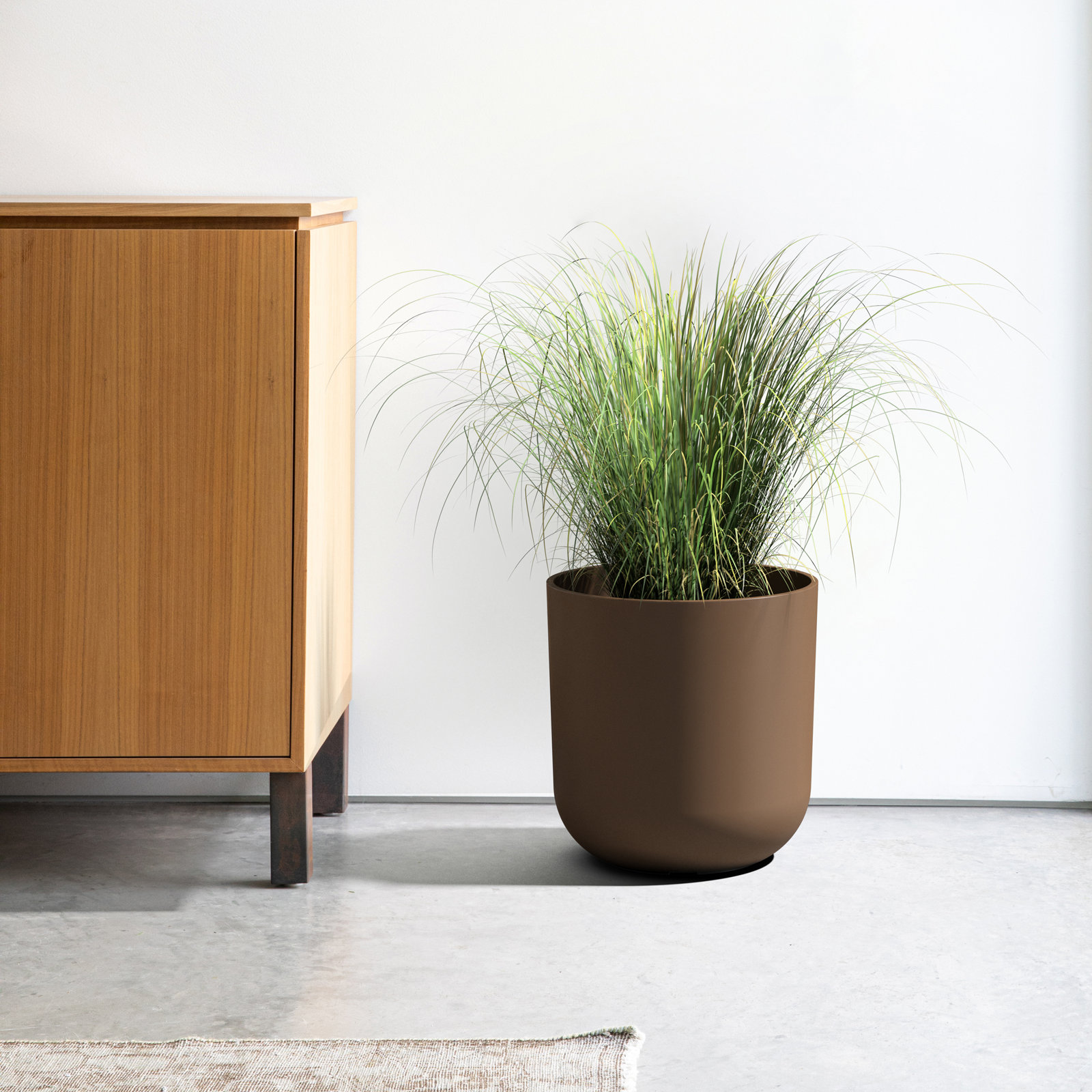 Mason Series Kona Planter, 1, Espresso, 15.25" H x 15" W x 15" D