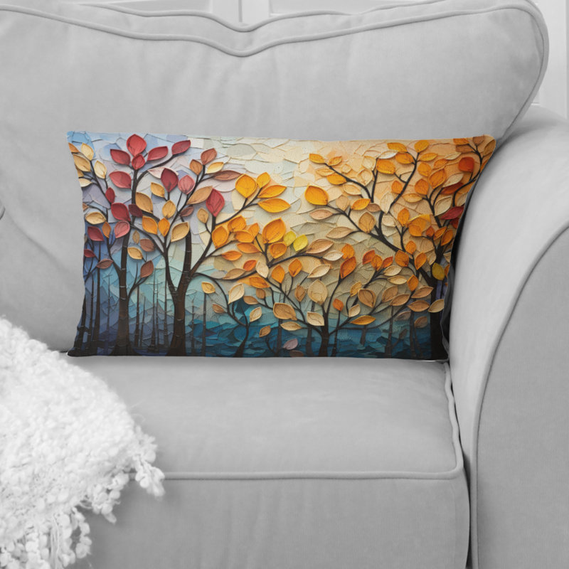 Coussin Leaves Autumnal Symphony Patchwork I - Leaves