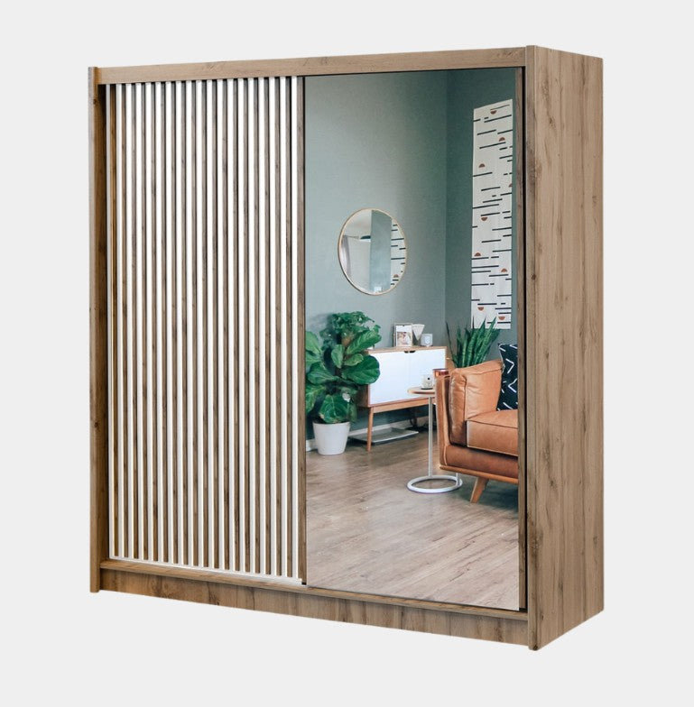 Borroff Manufactured Wood Wardrobe, Oak