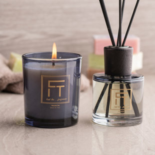 Passion Scented Designer Candle with Glass Holder