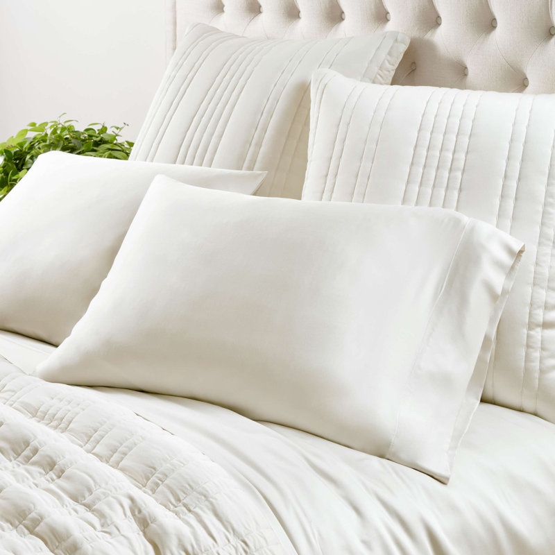 Taies d'oreiller Blissful Bamboo, Taies d’oreiller standards, Perle