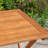 3-Piece Eucalyptus Bistro Set, Square, Natural Oil