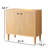 Solid Wood 2-Door Cabinet