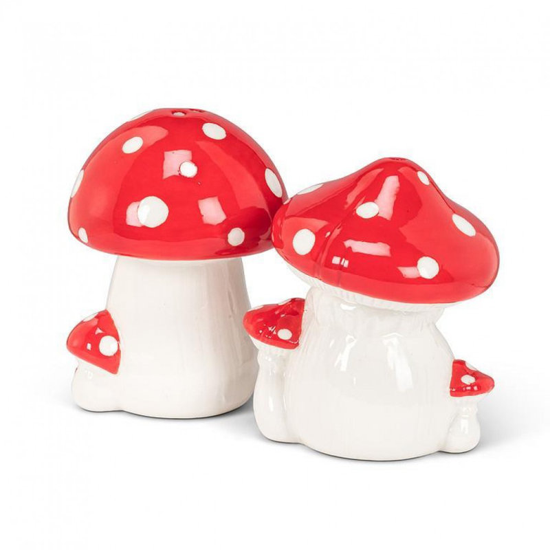 Salière et poivrière à pois en pointillés