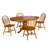 Kaneshiro Solid Wood Top Pedestal Dining Set-419974472-524086049
